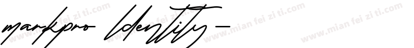 markpro ldentity字体转换